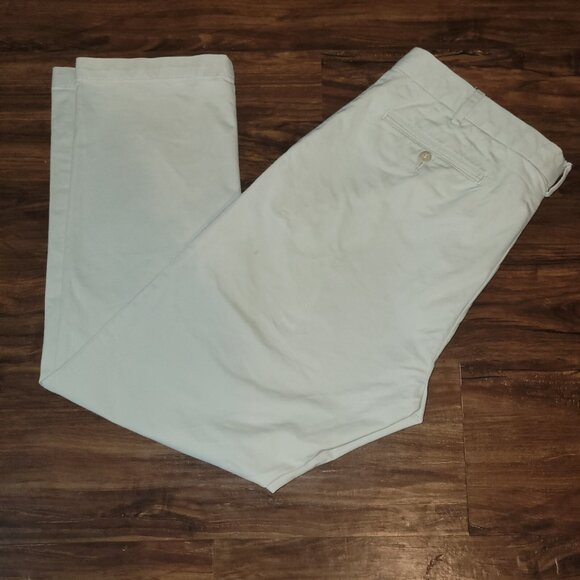 Polo Ralph Lauren Pants Mens 36x30 Tan Stretch Custom Fit Double Button - Picture 16 of 16